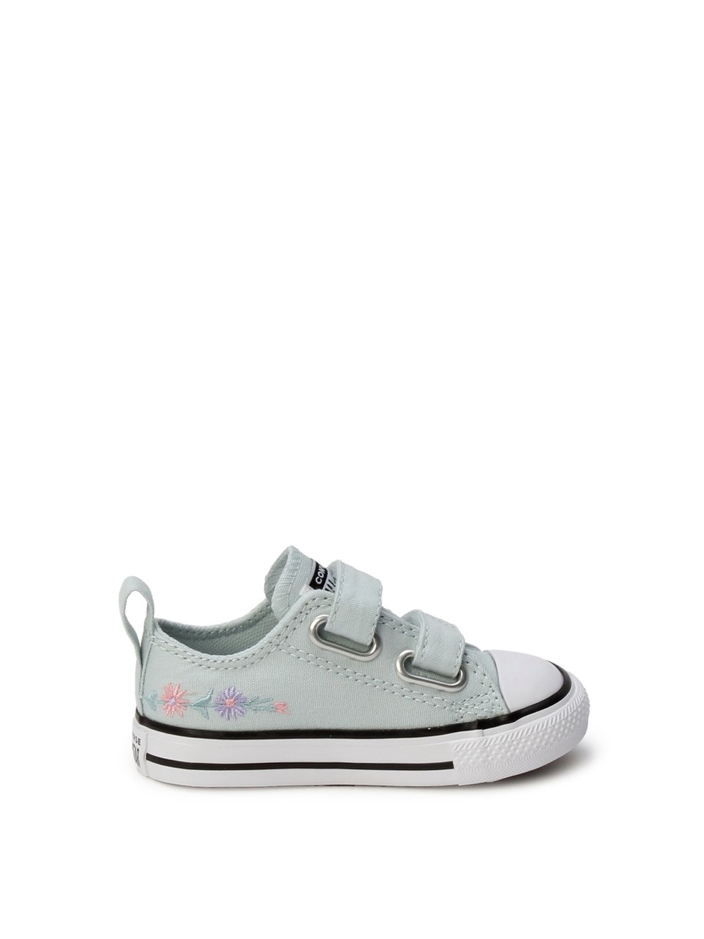 CONVERSE Chuck Taylor All Star Easy-On Velcro Embroidered Floral Kids Size 7 NEW - Picture 14 of 14